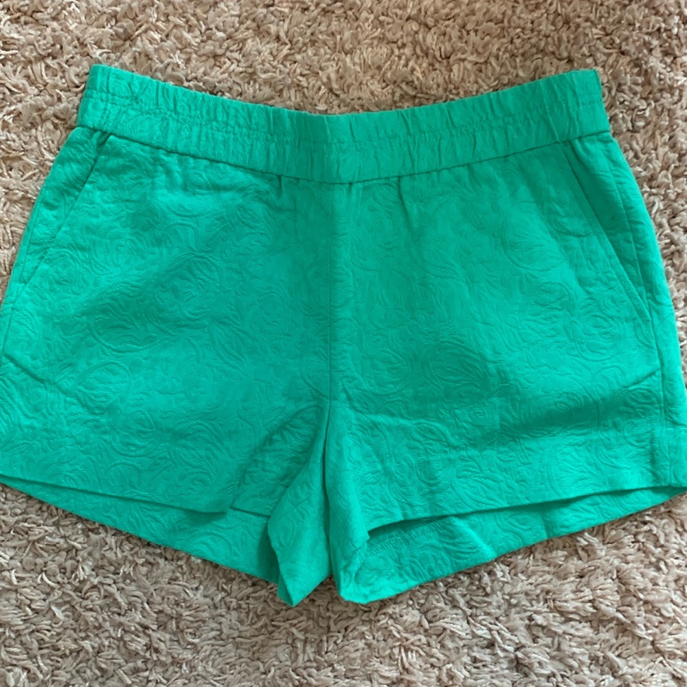 NWT - J.Crew teal linen shorts